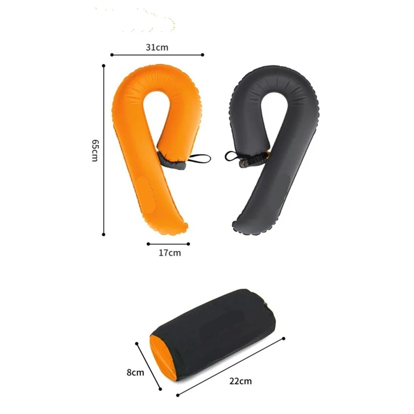 U-Shaped Inflatable Camping Pillow Portable Outdoor