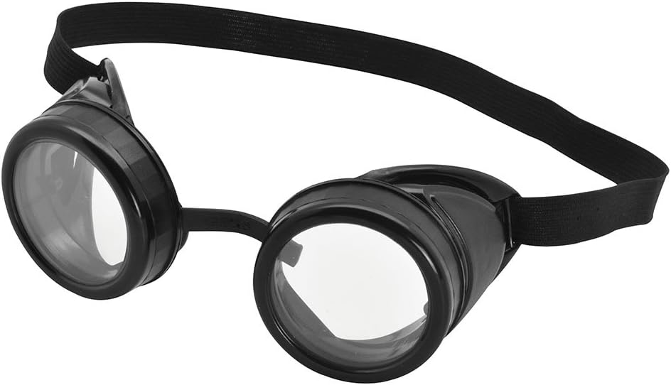 BA615 Pilot Goggles Black Frame, Mens, One Size Halloween