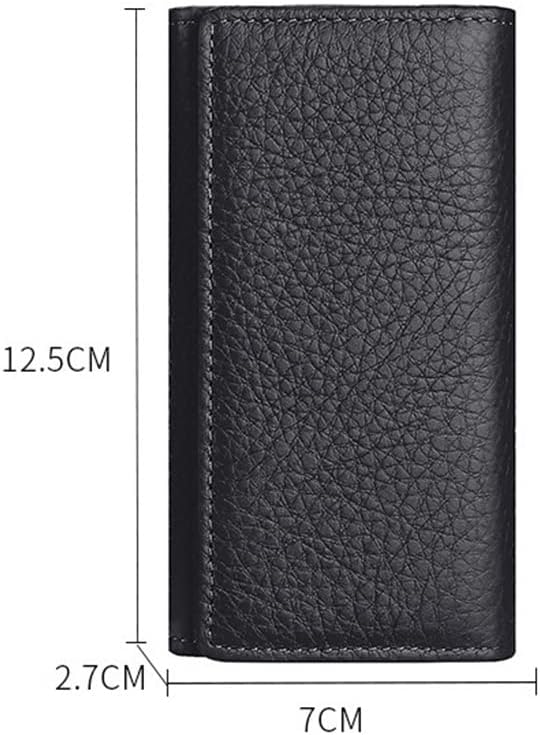 JSEIAJB Soft Leather Door Key Bag Multifunctional Loading And Unloading Key Hook Key Bag Coin Coin Purse Zipper Bag