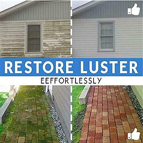 Cucudy Lavadora de alta pressão 2 em 1 2.0 Bico de jato Bocal do ventilador Limpe com segurança Vari