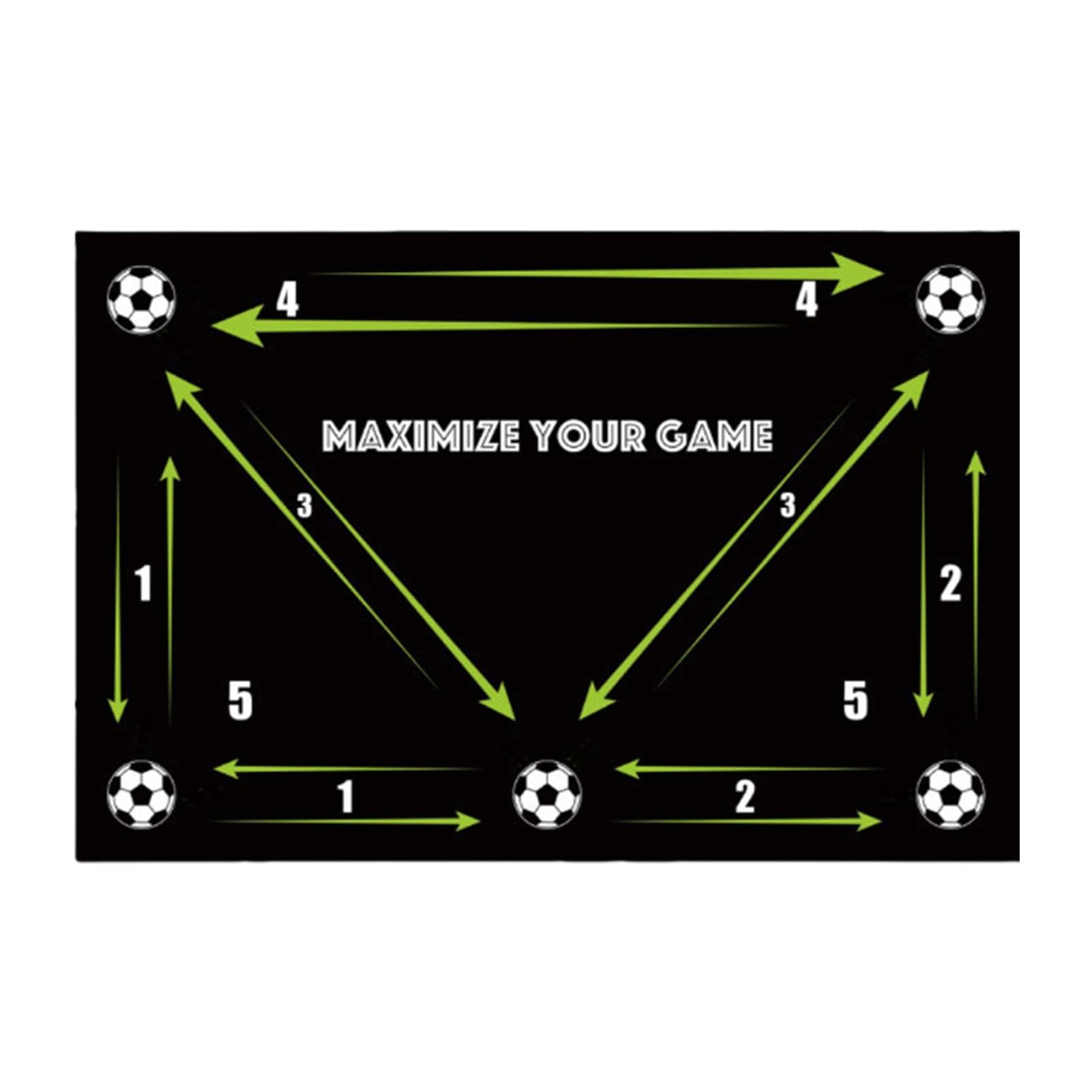 Kids Soccer Training Mat, Soccer Skill Training Foot Pad, Non-Slip Rubber Soccer Mat for Ball Control, Indoor and Outdoor Soccer Training Equipment, 40×60cm