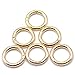 Produktbild MagiDeal 6pcs Rund Karabinerhaken Zubehörkarabiner Schnapphaken Normalkarabiner aus Legierung - Gold