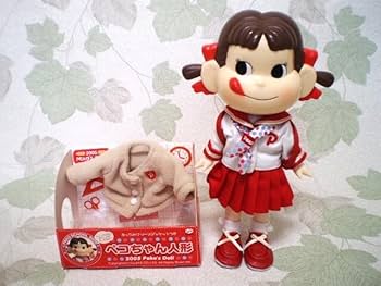 不二家 ペコちゃん 初代 ビスクドール 2005 YEAR'S ペコちゃん 人形 Amazon | 不二家 ペコちゃん人形 2005 Peko's Doll フリース