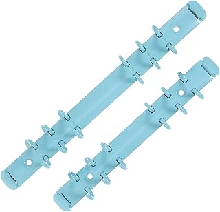 WATIIFUFU 2 peças pasta de arquivo clipes fichários pentes de encadernação metal para notebook fichário mecanismo fichário folha solta