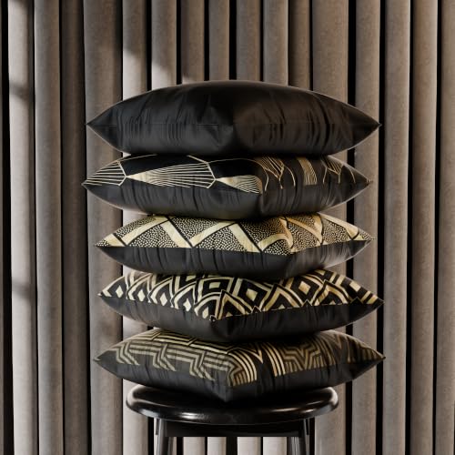 Image of Stoa Paris Cushion Cover Set of 5, Home Decor for Sofa, Bed & Living Room, Digital Printed Cushion Cover 16 Inch x 16 Inch, Soft Touch Finish, Hidden Zip Closure, Charlotte's Empire - Charlotte