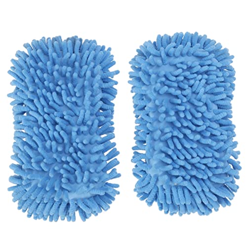HOLIDYOYO 2 pièces de Lavage Auto Microfibre Chenille Ultra Fins pour Nettoyage de Voiture et Bleu Ciel