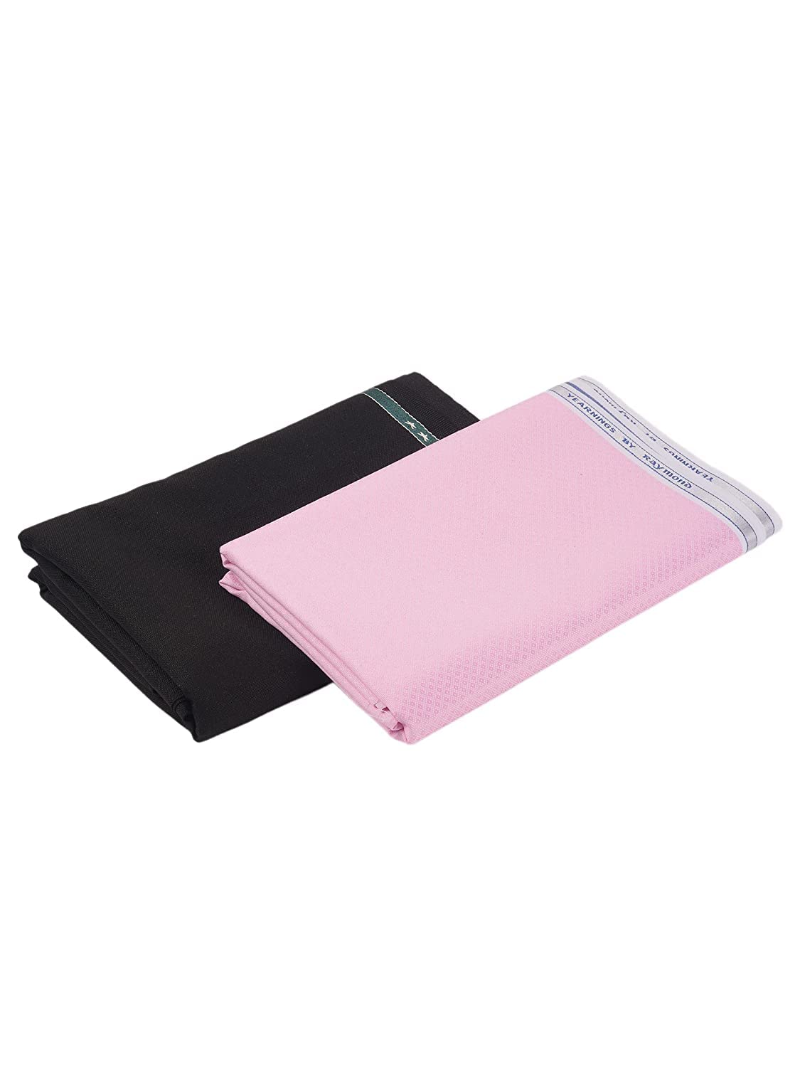 raymond fabrics Raymond Trouser Shirt Fabric Combo Box (Pink Self Shirt-Black Pant, Unstitched, All Weather Fabric)-picture-37