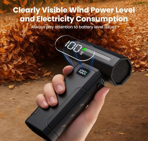 Image of X8 High Speed Jet Fan Electric Air Duster | Portable Cordless Mini Turbo Blower for Car Detailing, Keyboard Cleaning, Snow Blowing & Outdoor Activities