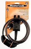 Master Lock PRO Sport 6' Integrated Keyed Cable Lock 10mm Bicycle 2 Keys