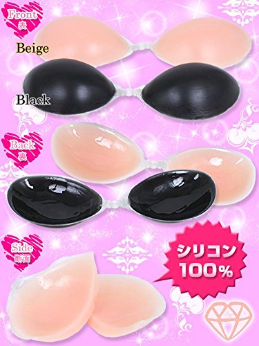 DiamondHearts ぷにゅ×２シリコンブラ ベージュ, S(AA)