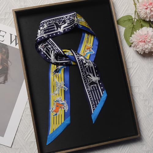 Image of Pure Mulberry Silk Scarf - Lightweight Neckerchief,Packed Handbag Band Hair Neck Scarves for Fashion Gifts