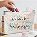 QGFM Makeup Bag for Women - Speech Therapist & SLP Gifts, Cosmetic Bag for Purse