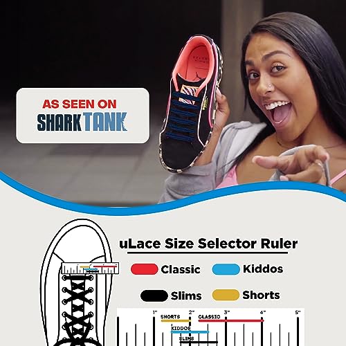 Ulace Slims - No Tie Shoe Laces, Elastic No Tie Laces, Shoelaces For Sneakers, Tieless Shoelaces, 2-Pack Bundle (14 Ulaces), Buy 2 Bundles (4-Packs) To Get 1 For Free (2-Packs), Light Navy #TOP4
