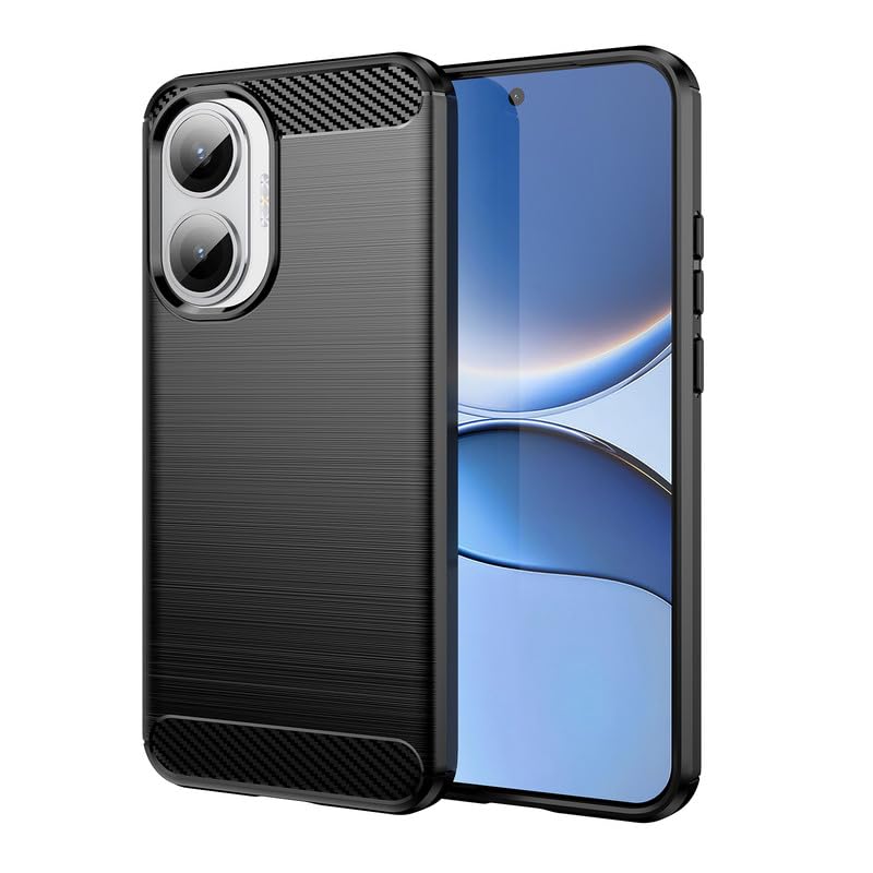 Image of Hybrid Carbon Fiber Back Case for Poco F7 5G (Black)