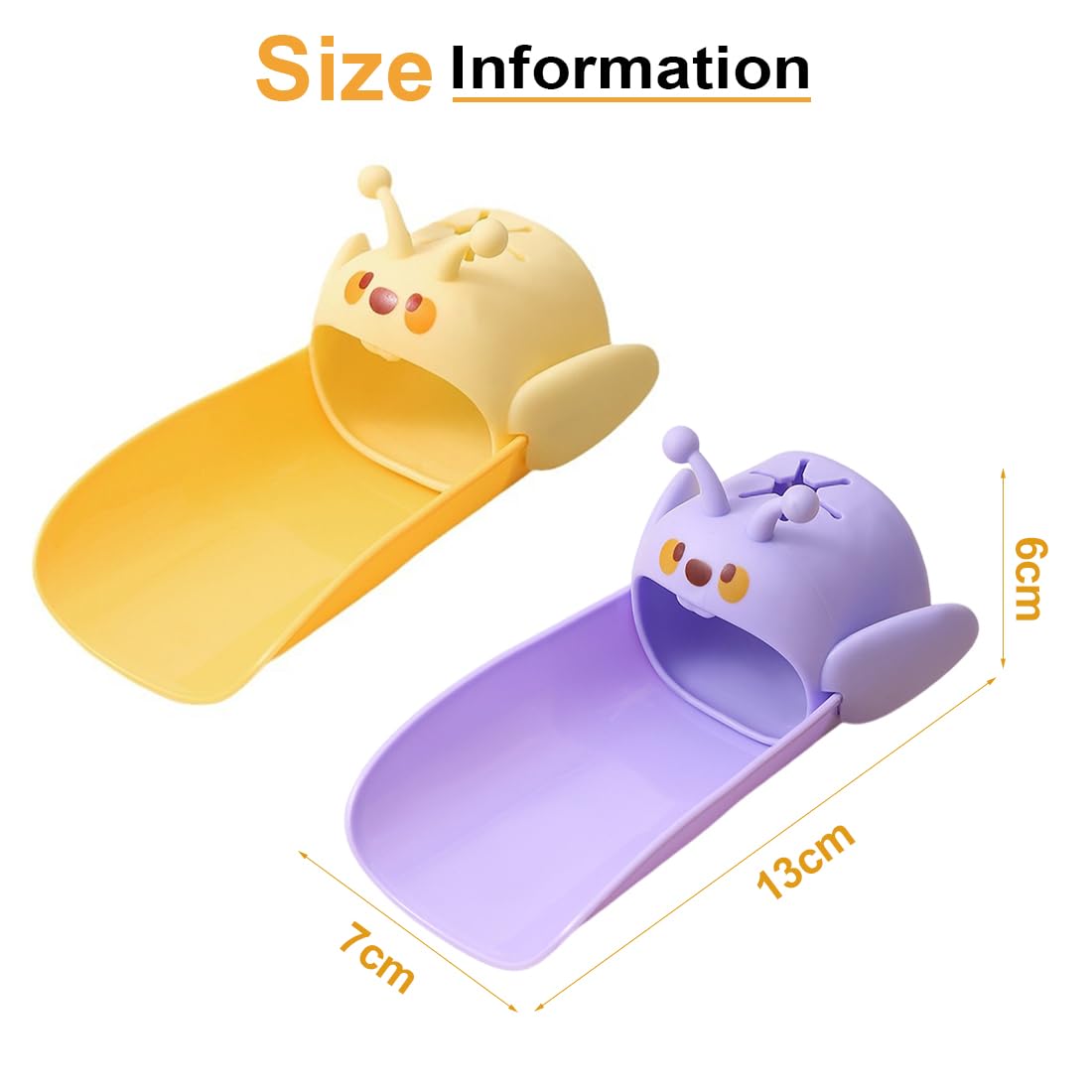 2 pezzi Extender rubinetto per bambini,BEPSYOM rubinetto extender, Prolunga per manico in silicone sicuro e divertente per il lavaggio delle mani dei bambini