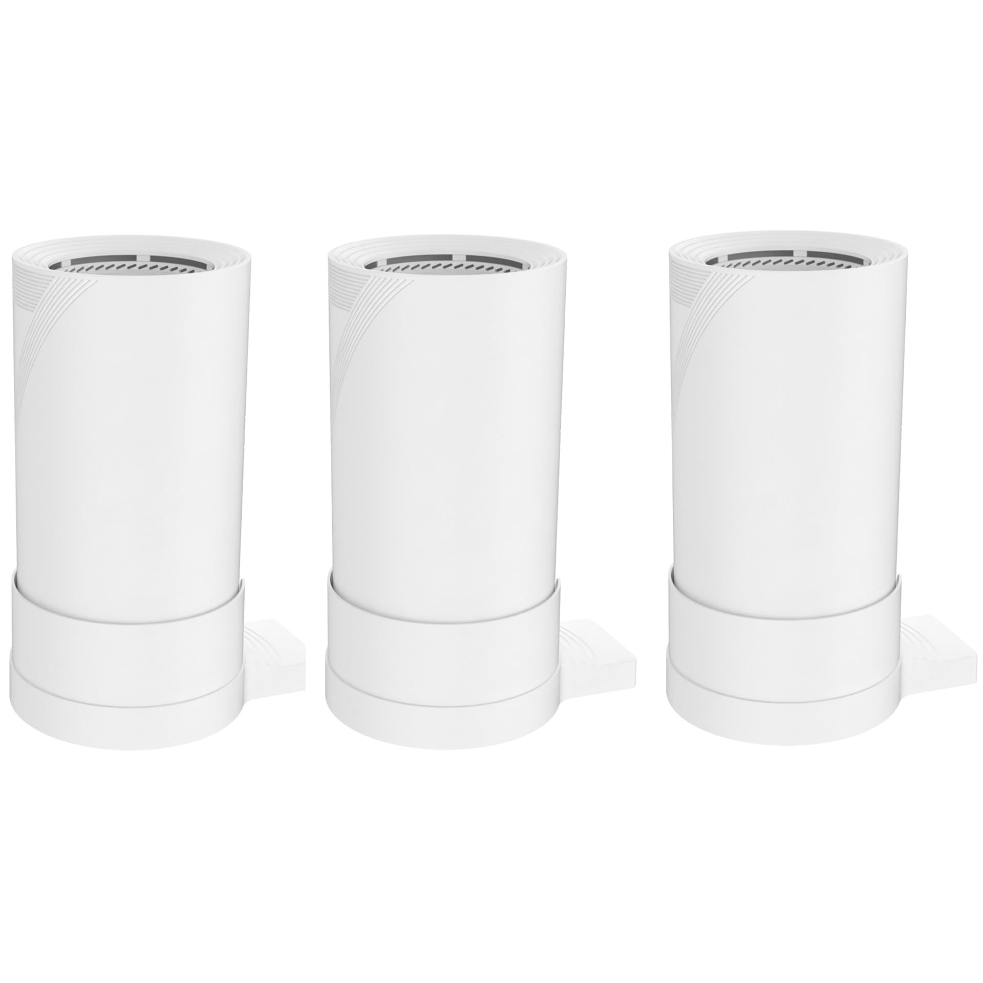 TP Link Deco BE65 / BE85 / BE95 Mesh System WiFi 7 Support mural simple et robuste TP Link Deco BE65 / BE85 / BE95 avec gestion des câbles (blanc, 3 pièces)