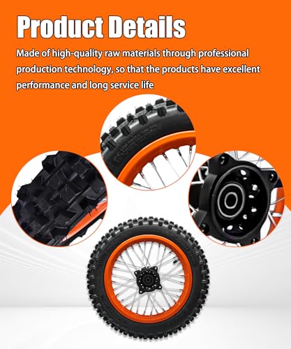 Image of Heavy-Duty Electric Dirt Bike Rear Wheel