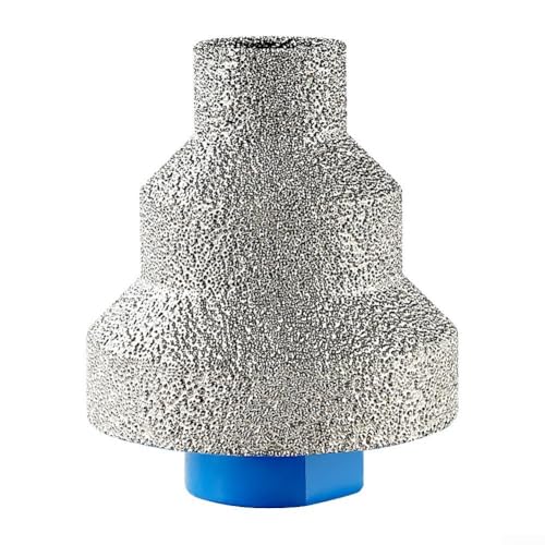 Broca escalonada de 20-35-50 mm, flauta recta para corte suave, construcción de esmeril endurecida, adecuada para aplicaciones de madera, metal y mármol