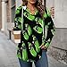 Zucchini-Courgettes Hoodies for Women V Neck Pullover Sweatshirts Long Sleeve Shirts Fashion Tops