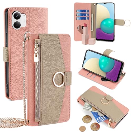 For Xiaomi Poco X8 Pro Max �P�[�X �蒠�^ �V�����_�[ For �V���I�~poco x8�v�� �}�b�N�X ���z�^ �J�o�[ ���|�� �΂߂��� ���ϋ��t�� ���� ������� �����O�X�g���b�v �W�b�p�[���K���� �J�[�h���[ ���u�� �㎿�Ȏ�G