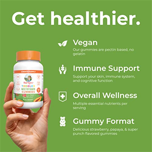Maryruth Organics TODDLERMULTISF60CT-GM-3PL Maryruth'S Sugar Free Vitamin Gummies For Kids Age 2+ | 2 Month Supply Multivitamin thumb #6