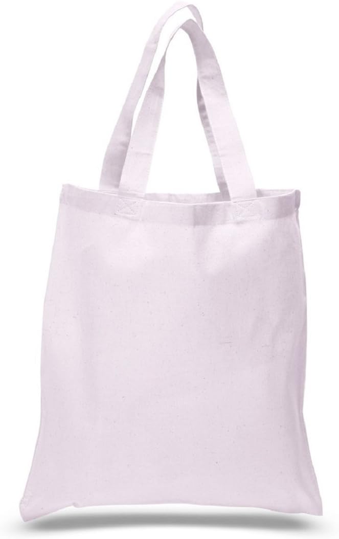 TBF Set of 6 Blank Cotton Tote Bags Reusable 100% Cotton Reusable Tote Bags Lightweight DIY Totes