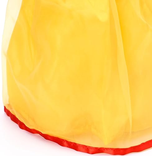 Miniatura 4 de Ropa de muñeca de niña de 18 pulgadas, disfraz de princesa blanco nieve para muñecas de 18 pulgadas (blanco nieve)