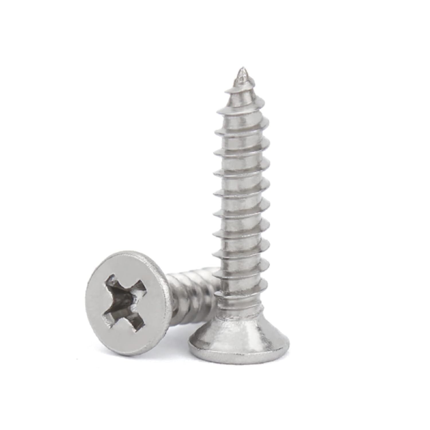 Viti autofilettanti a testa piatta Phillips, Viti autofilettanti a testa svasata in acciaio inossidabile 304, viti Phillips a testa piatta, incasso a croce standard, M4, 100 pezzi, M4*90 * 20 pezzi(M4