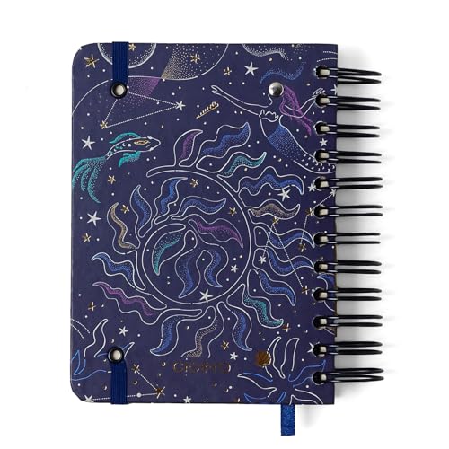 Agenda Planner Wire-O 2025 Astral Diária 11,5X16 Maré Azul, Cicero