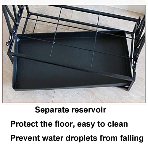 Porte-parapluies de conception durable en métal pour entrée d'accueil - 4