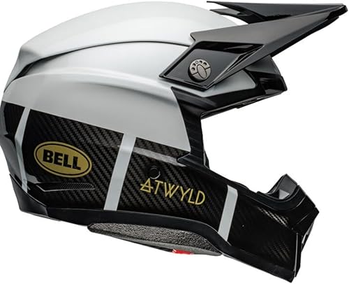 Miniatura 20 de Casco Bell Moto-10 Spherical MIPS Rhythm Gloss Blanco/Negro,Ferrandis Mechant Mate/Azul Oscuro Brillante/Azul Claro,Negro/ blanco (Gloss