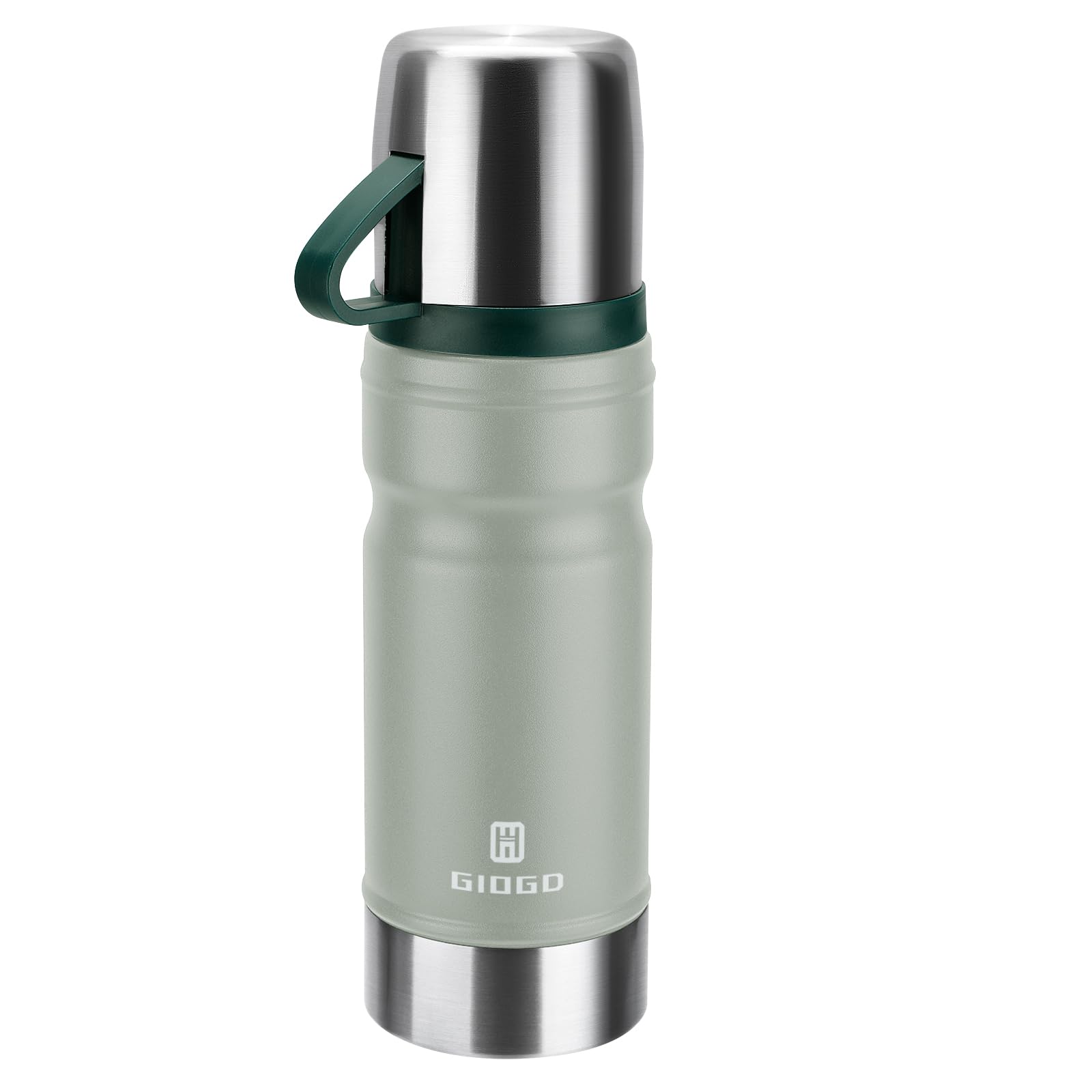 Vacuum Insulated Water Bottle Thermo Water Flask with Cup 680ml/23oz Stainless Steel Thermal Water Bottles Thermo for Hot and Cold Drinks Coffee Water