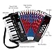 MUSICUBE Accordion Instrument for Kids Professional 17 Keys 8 Bass Accordion with Straps for Beginner Student Educational Musical Instrument for Boys Girls Aged 3+ Gift Choice