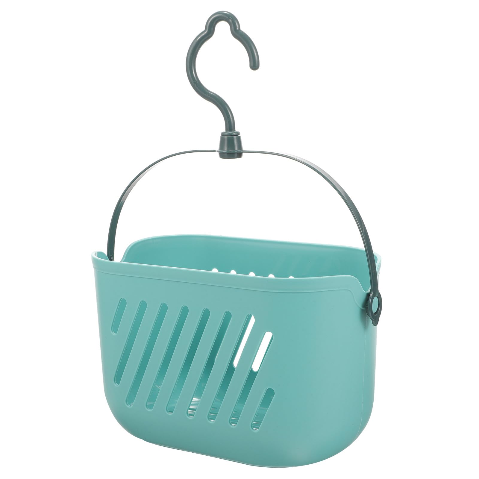 PAMINGONO Shower Basket Hanging Organizer Plastic Portable Bathroom Storage Caddy with Hook Mounted Shower Basket for Toiletries and