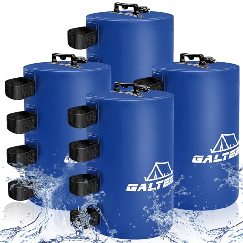 GALTEED Canopy Water Weight Bag,220 LBS Water Tent Weights Set of 4 Leg Weights for Pop Up Canopy,Canopies,Tent,Gazebo,Blue
