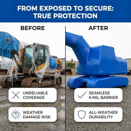 Image of Dr. Shrink 12' x 175' 6 Mil, Blue Shrink Wrap DS-126175B