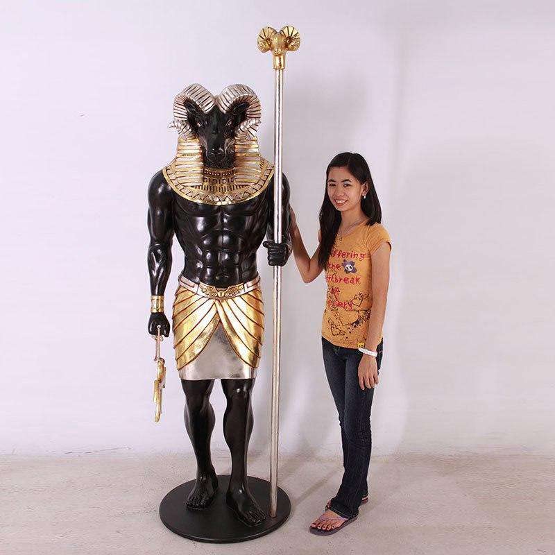 Estatua de Resina Khnum Egipcia Tamaño Real miniatura 2