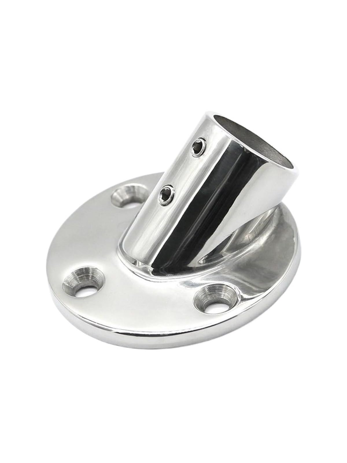 Embase 45° inox 316 main courante bateau yacht tube 25mm accastillage