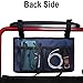 Wheelchair Side Bag, Armrest Storage Pouch with Cup Holder and Reflective Strip Use of Waterproof Fabric, for Most Wheelchairs, Walkers or Rollators (Blue)