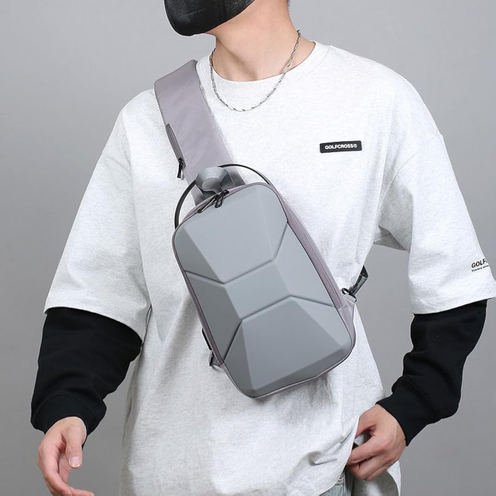 ArmorX Sling Bag for Men & Women with USB Charging