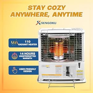 Sengoku HeatMate Portable Kerosene Indoor Outdoor Space Heater for 400 sq. ft., 10,000 BTU Sengoku HeatMate Portable Kerosene Indoor Outdoor Space Heater for 400 sq ft 10000 BTU