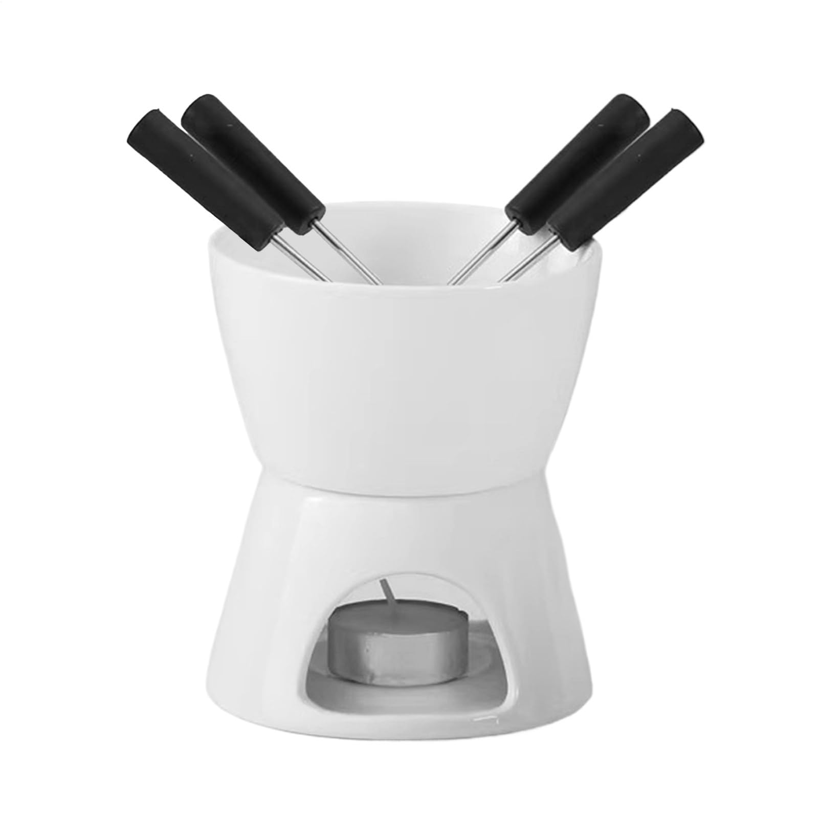 Generico da Fondue Sciogli Burro in Ceramica | Tazze Per Fonduta Resistente Al Calore Per Cena Antipasto Dessert Frutti Di Mare Formaggio Caramelle Caramello Matrimonio