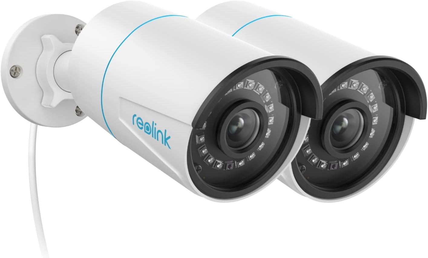 Outdoor Security Cameras, REOLINK Home Security Camera System for 5MP PoE IP Surveillance, Intelligent People/Vehicle Detection, Smart Home Work, Time Lapse, SD Card Up to 256GB, RLC-510A (Pack of 2)