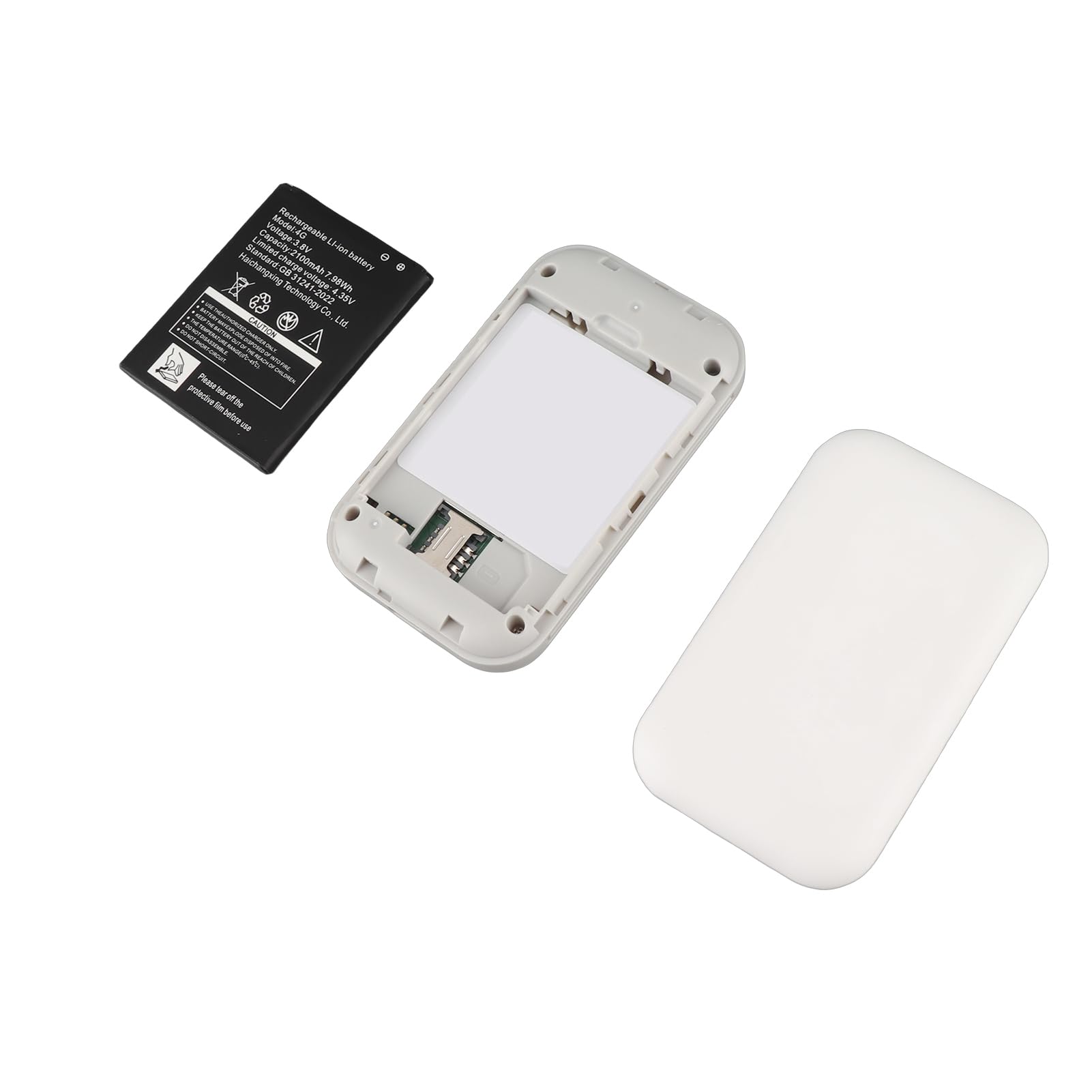 Punto de Acceso WiFi Portátil, Dispositivo de Red Inalámbrica de Enrutador WiFi Móvil, 300mbps 4G 5G LTE CAT4 con Batería de 2100 MAh para Acampar de Viajes a Casa