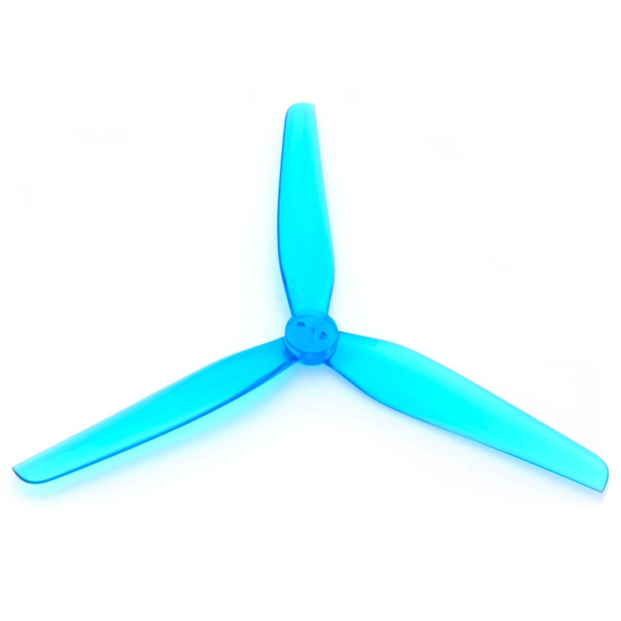 8pcs HQProp T5X2X3 5020 5 Inch 3-Blade T-Mount Propellers Set (4X CW / 4X CCW) Poly Carbonate (Blue)