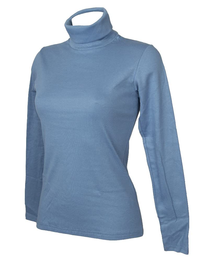 RAGNO Dolcevita Ciclista Donna Maglia Manica Lunga Caldo e soffice Cotone bio Articolo D274AK BIO Cotton Dolcevita
