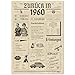 FestySpark Geschenke zum 66 Geburtstag Frau - Schöne Geburtstagskarte 66 Frau und Mann - Geburtstagsgeschenk für Männer 66 - Geburtstagsdekoration 66 Geburtstag Männer und Frauen - Karte 1960