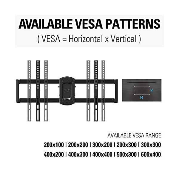 Mounting Dream TV Mount Full Motion with Perfect Center Design for 26-70 Inch LED, LCD, OLED Flat Screen TV, TV Wall Mount Bracket with Articulating Arm up to VESA 600x400mm - Image 9