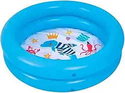 Piscina Infantil Inflável para com Estampa Marinha 46 Litros Azul
