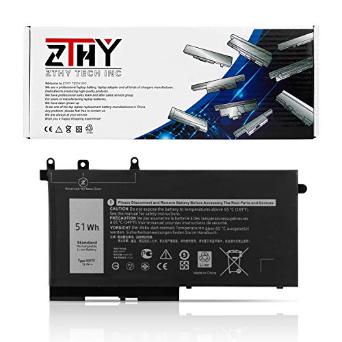 ZTHY 51Wh 93FTF Laptop Battery Compatible with Dell Precision 15 3520 3530 Latitude E5280 E5480 E5580 E5490 E5590 E5480 E5290 E5591 E5491 Series D4CMT 4YFVG 83XPC 083XPC 11.4V